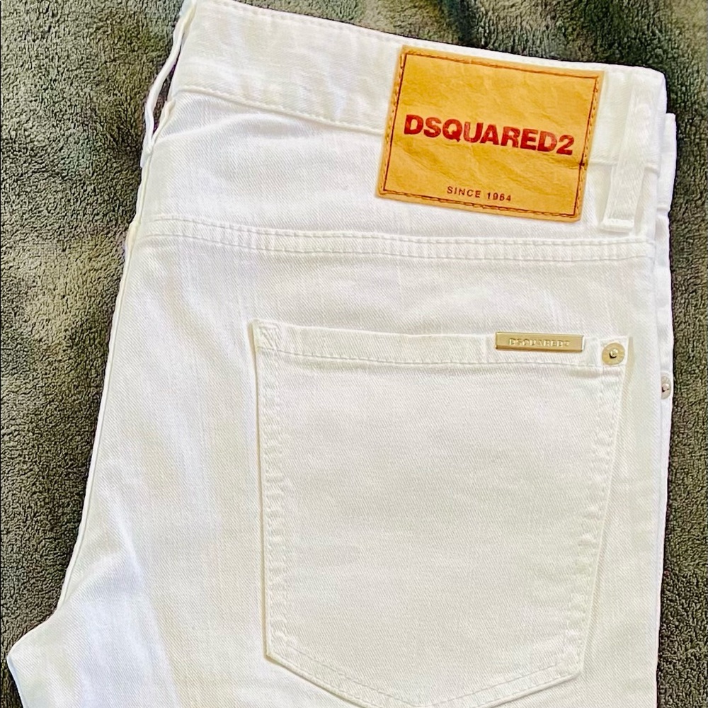 Dsquared2 Mens White Slim Jean - Picture 8 of 12